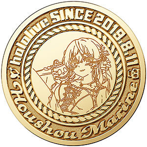 [Limited Sale] [Bonus] Hololive Hosho Marine Commemorative Coin Silver (Yello...