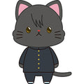3rd Grade Z Class Ginpachi Sensei withCAT Stuffed Keychain with Eye Mask Kota...