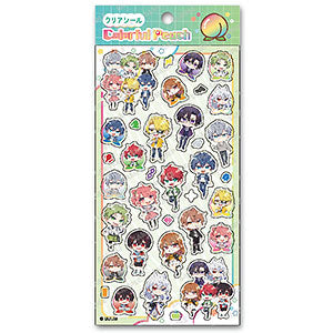 Colorful peach clear sticker (5)