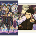 Dai Gyakuten Saiban 10th Anniversary Illustration Card Set with Stand