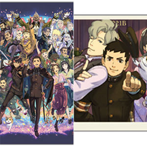 Dai Gyakuten Saiban 10th Anniversary Illustration Card Set with Stand