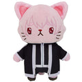 Togen Anki with CAT stuffed toy keychain with eye mask Byobugaura Homare