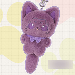Puyo Puni Series Blue Rock "10cm cat stuffed toy mascot" Reio Mikage