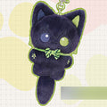 Puyo Puni Series Blue Rock "10cm cat stuffed toy mascot" Oliva Aisora