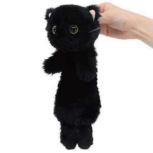 Cat is liquid stuffed toy black coffee