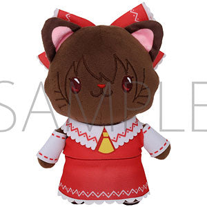 Touhou Project with CAT Stuffed Keychain with Eye Mask Reimu Hakurei
