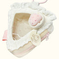 White strawberry cake 10cm stuffed animal pouch (triangle)