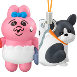 Punch rabbit and dog mascot with biscuits, 10 piece box (candy toy, tentative...
