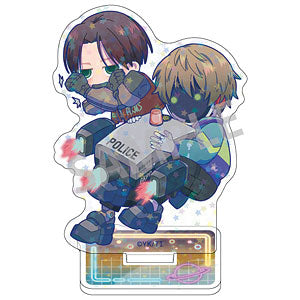 Galaxy Express Milky☆Subway Hologram Mini Acrylic Stand Kurt & Max Drawing 2n...