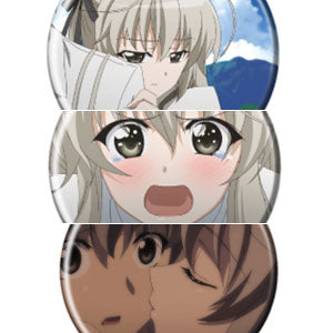 Set of 3 can badges "TV anime 'Yosuga no Sora'" 04/Yu Kasugano (official illu...