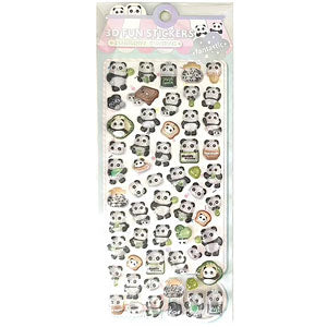 Shiny Puku Sticker Panda-san Waiwai