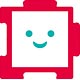 Jigsaw puzzle frame TSUNAGARU +square Akarosso (red) for 100 pieces (100-03F)