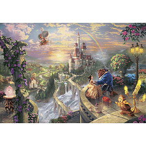 Jigsaw Puzzle Beauty and the Beast Falling in Love 1000 pieces (D-1000-487)