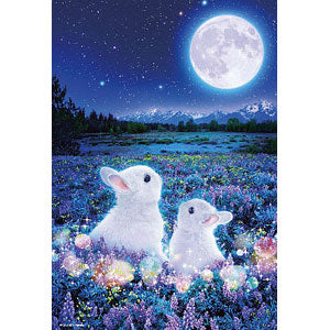 Jigsaw puzzle Rabbit waiting for the moon 600 pieces (66-109)