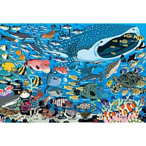Jigsaw Puzzle Taro Tomonaga Aquarium Friends 100 Large Pieces (26-803)
