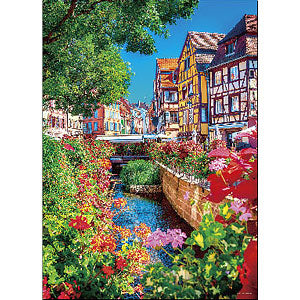 Jigsaw puzzle Alsace wine town (France) 500 pieces (05-1017)
