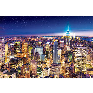 Jigsaw Puzzle World Landscape Night View of New York - America 1000 Pieces (1...