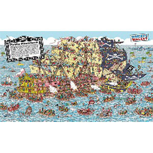 Jigsaw puzzle Where’s Wally? Pirate Ship Panic 1000 Micro Pieces (M81-724)
