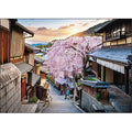 Jigsaw Puzzle Sunset and Weeping Cherry Blossoms (Kyoto) 500 pieces (05-1024)