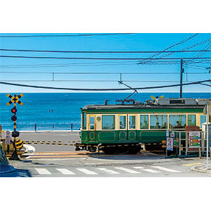 Jigsaw puzzle Enoden and railroad crossing-Kanagawa 300 pieces (26-340S)