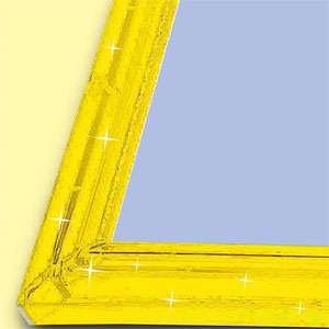 Crystal panel for jigsaw puzzle No.23 3 Kira Yellow