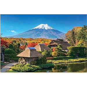 Jigsaw Puzzle Oshino Autumn and Fuji-Yamanashi 300 Pieces (25-198S)