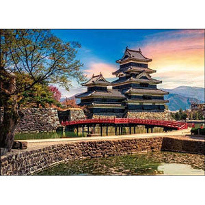 Jigsaw Puzzle Matsumoto Castle (Nagano) standing in the sunset 500 pieces (05...