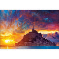 Jigsaw Puzzle Fantasy floating in the sea (Mont Saint Michel) 1000 pieces (10...