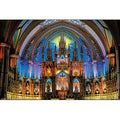 Jigsaw Puzzle Glittering Cathedral (Montreal/Notre Dame Cathedral) 1000 piece...
