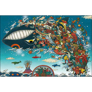 Jigsaw Puzzle Gochafuru World Whale Swimming Festival 1000 Pieces (10-1373)
