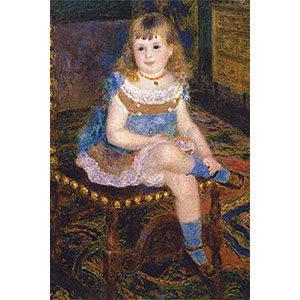 Jigsaw puzzle Georgette Charpentier sitting (Pierre-Auguste Renoir) 1000 pieces