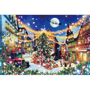 Jigsaw Puzzle Fantastic Art: Yoshimasa Kishida Holy Night of Rothenburg 1000 ...