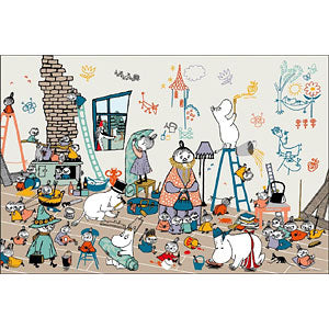 Jigsaw puzzle Moomin Let's build a house 1000 pieces (10-1379)