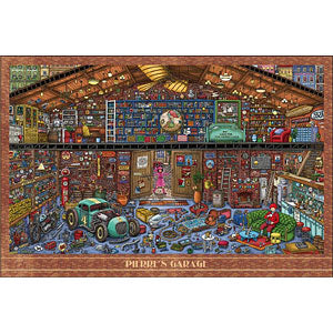 Jigsaw Puzzle Maze Detective Pierre Pierre's Garage 1000 Pieces (10-1381)