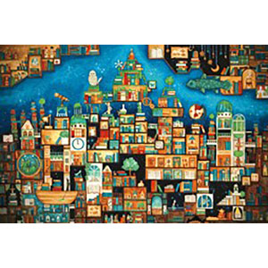 Kingdom of Forgotten Books 1000 pieces jigsaw puzzle from Japan, colorful anime artwork