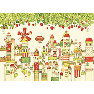 Jigsaw puzzle Noriko Nishimura Strawberry City 500 pieces (06-118S)