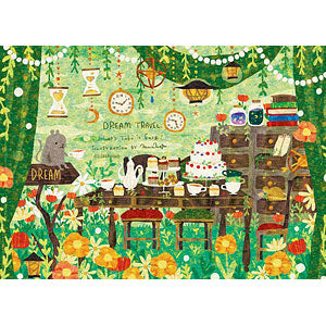 Jigsaw puzzle Muumegu Dream Travel Tea Party 500 pieces (06-119S)