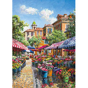 Jigsaw Puzzle Nice Flower Marche 500 pieces (500-278)
