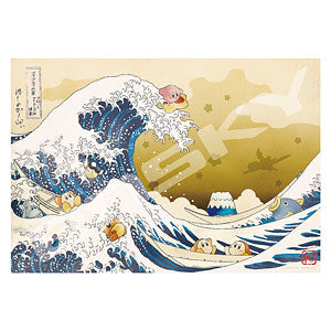 Jigsaw Puzzle Kirby's Dream Land Pupupu Thirty-Six Views of the Great Wave off Float Islands 1000 Pieces (1000T-156)