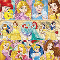 Jigsaw Puzzle Step Panoramic Puzzle Disney Princess/Sparkling Princess 18+24+32 pieces (24-154)