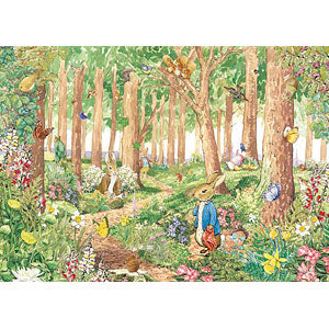 Peter Rabbit and Benjamin Bunny 500 pieces jigsaw puzzle from Japan, colorful anime characters