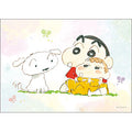 Jigsaw puzzle Crayon Shin-chan Shinnosuke, Himawari and Shiro 108 pieces (KYST2890EM)