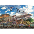 Jigsaw puzzle dinosaur size comparison 80 pieces (80-031)