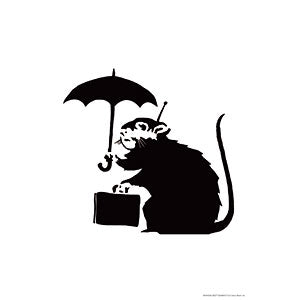 Jigsaw puzzle Banksy Umbrella Rat 300 pieces (83-112)