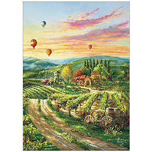 Jigsaw Puzzle Thomas Kinkade Vineyard Holiday 600 Pieces (66-198)