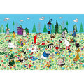 Jigsaw puzzle Moomin flower garden picnic 1000 pieces (10-1398)