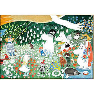 Jigsaw puzzle compact piece Moomin the Dangerous Journey 1000 pieces (13-09)
