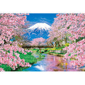 Jigsaw puzzle Fuji and spring babble 300 pieces (33-208)