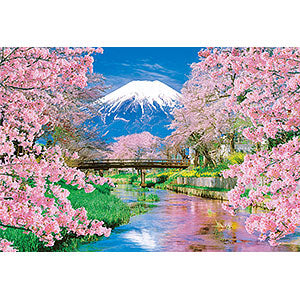 Jigsaw puzzle Fuji and spring babble 300 pieces (33-208)
