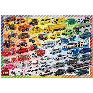 Jigsaw Puzzle Let's arrange Tomica by color! 80 pieces (80-036)